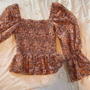 ASOS Floral Smocked Top